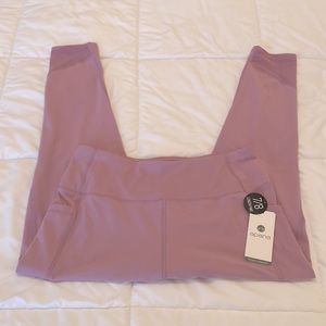 APANA Mauve Women's High Waist Double Pocket Yoga Pant